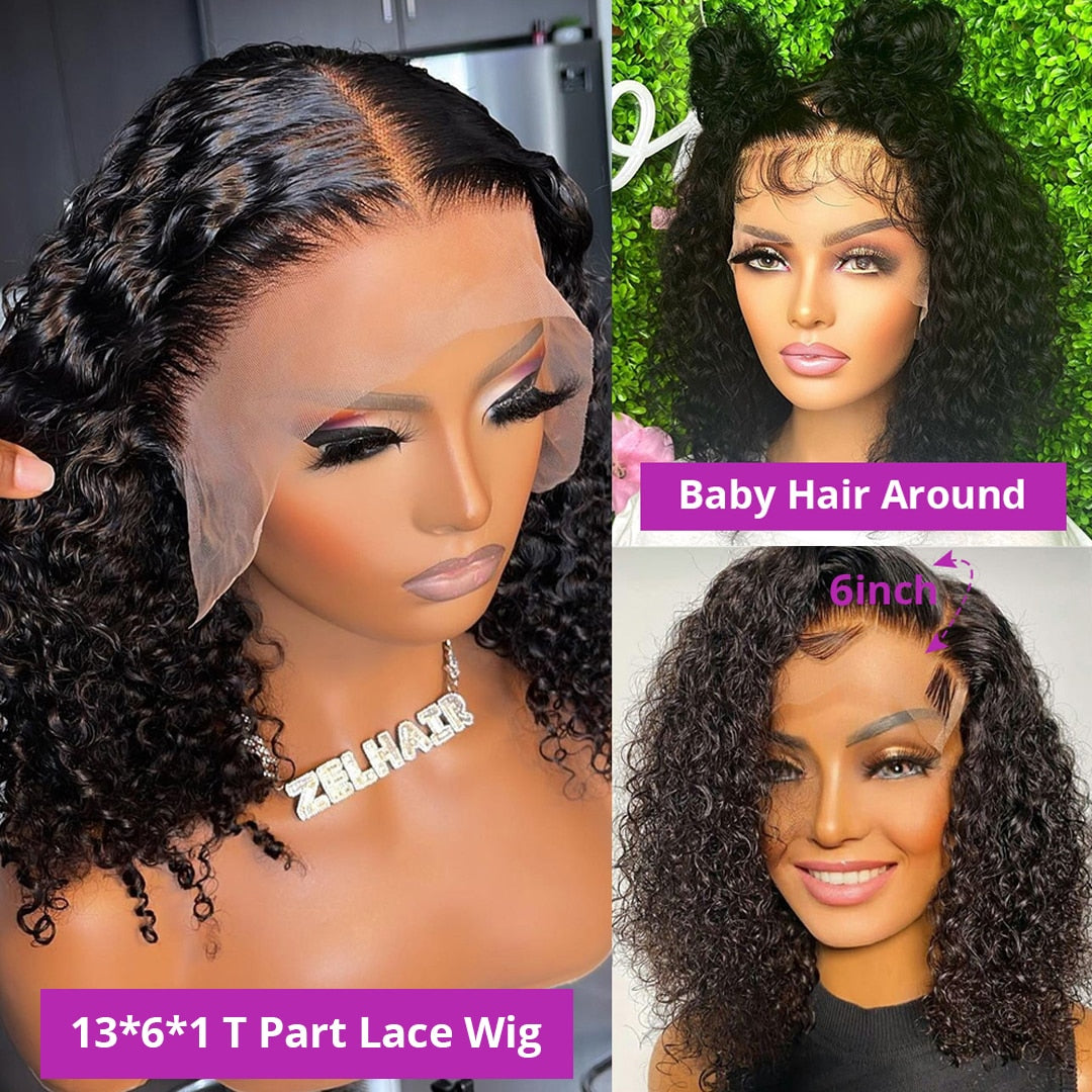 Pre-Plucked Water Wave Lace Front Brazilian Wig