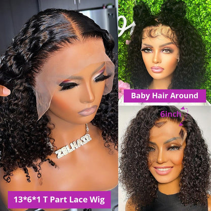 Pre-Plucked Water Wave Lace Front Brazilian Wig