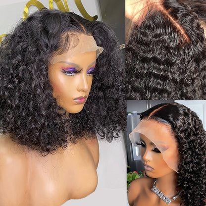 Pre-Plucked Water Wave Lace Front Brazilian Wig