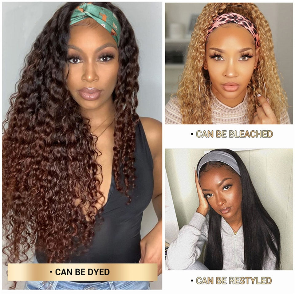 Brazilian Curly Headband Wig