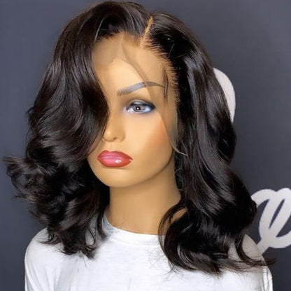 T Part Pre-Plucked  Body Wave Brazilian Lace Front Wig With Baby Hair