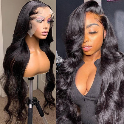 Transparent Peruvian Remy Body Wave Lace Frontal Wig