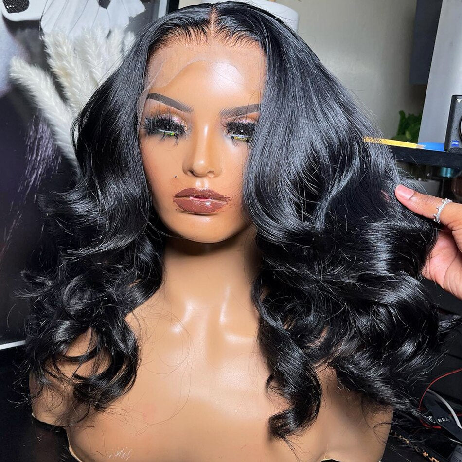 Body Wave Short Wavy Pre-plucked Lace Front Wig