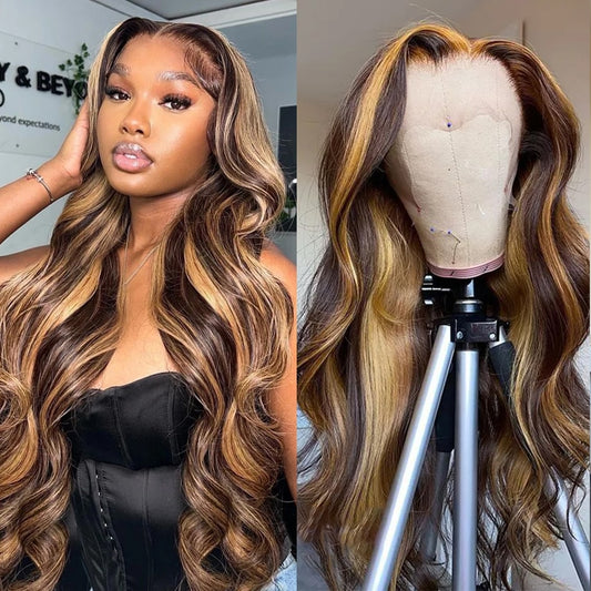 Highlight Ombre Body Wave Lace Front Wig