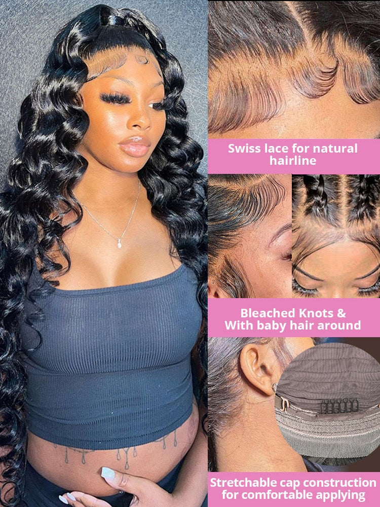 Pre-Plucked Loose Deep Wave Lace Front Wig