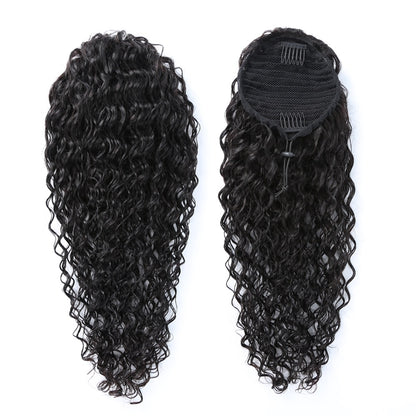 Water Wave Brazilian Drawstring  Ponytail