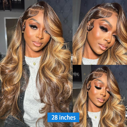 Highlight Ombre Body Wave Lace Front Wig