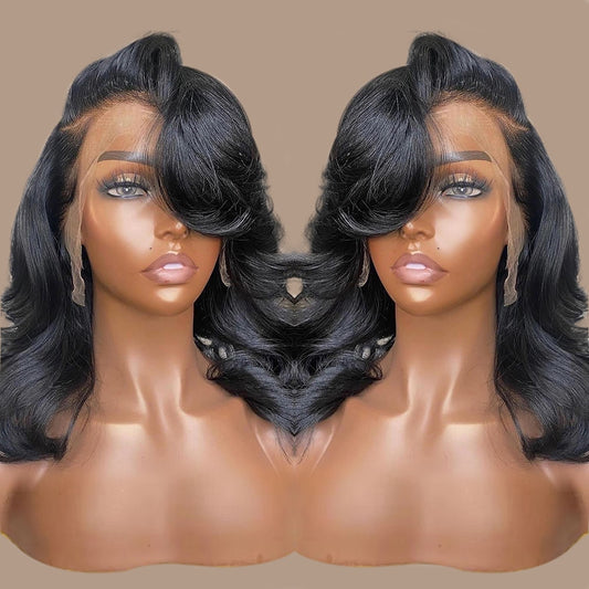 Transparent Lace Remy Body Wave Lace Wigs