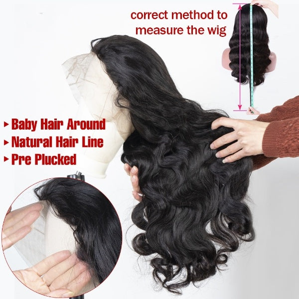 Transparent Lace  Remy Body Wave Lace Wigs