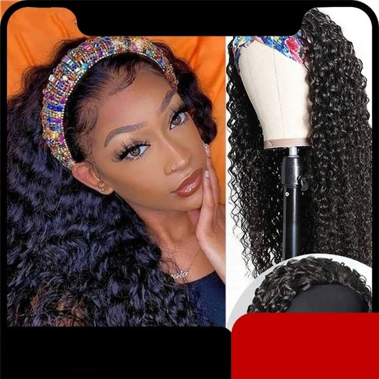 Brazilian Curly Headband Wig