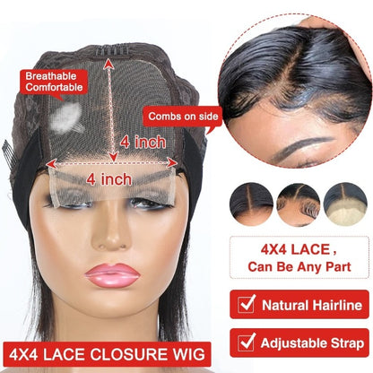 Transparent Lace  Remy Body Wave Lace Wigs