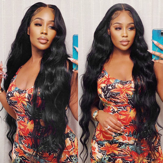 Body Wave Human Hair Bundles With 5x5x1 Closure